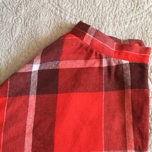 Vintage Plaid Circle Skirt 70s 50s Wool